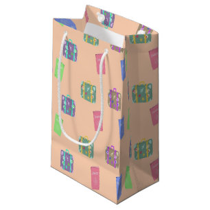 Pack up and go pattern small gift bag
