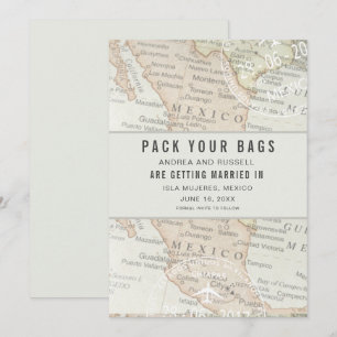 Pack Vos Sacs Mexique Carte Destination Mariage En