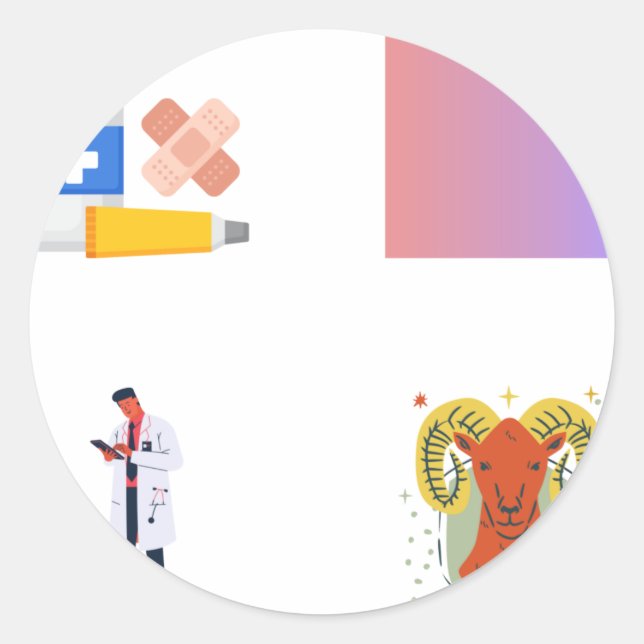 Pack - Wound Care Nurse Classic Round Sticker (Front)