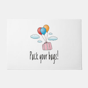 Pack your bags and let’s go on holiday doormat