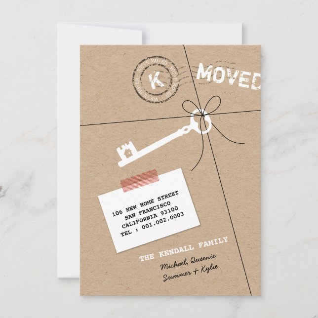 Package and Key House Party & Moving Announcement (Front)