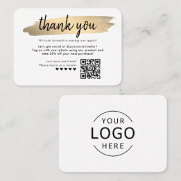 Package Insert Business Thank You Card