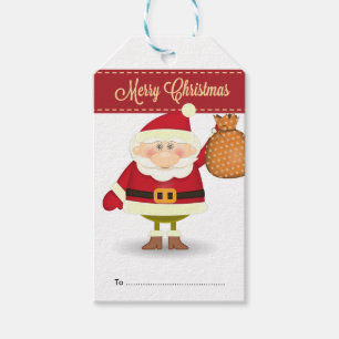 Package Tag - Santa Gift Tag - Personalized
