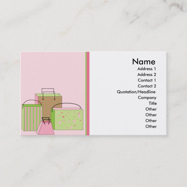 Packages Business Card (Front)