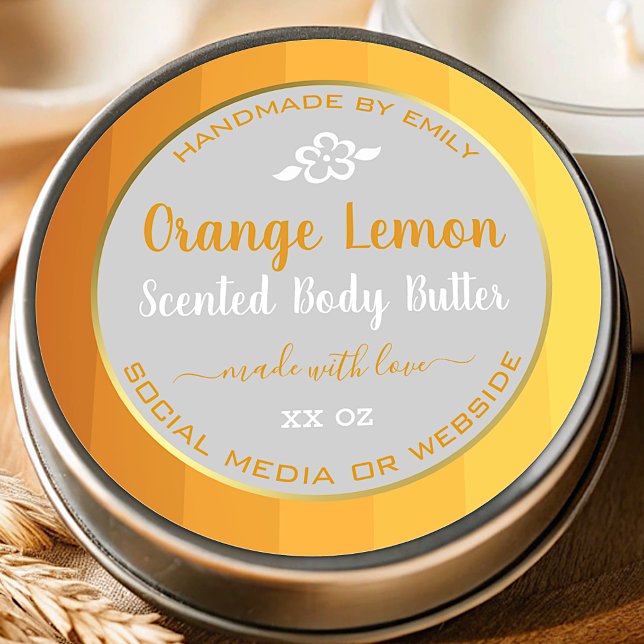 Packaging de produits professionnels Étiquette gri (Créateur téléchargé)