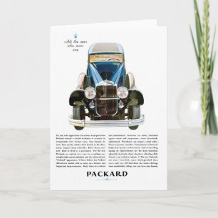 Packard Ad Card