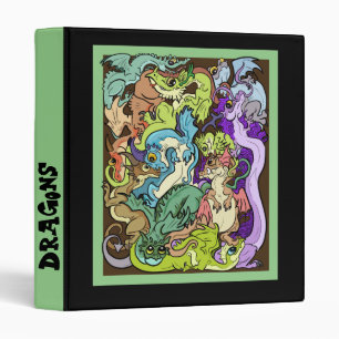 Packed In Party Dragons Binder