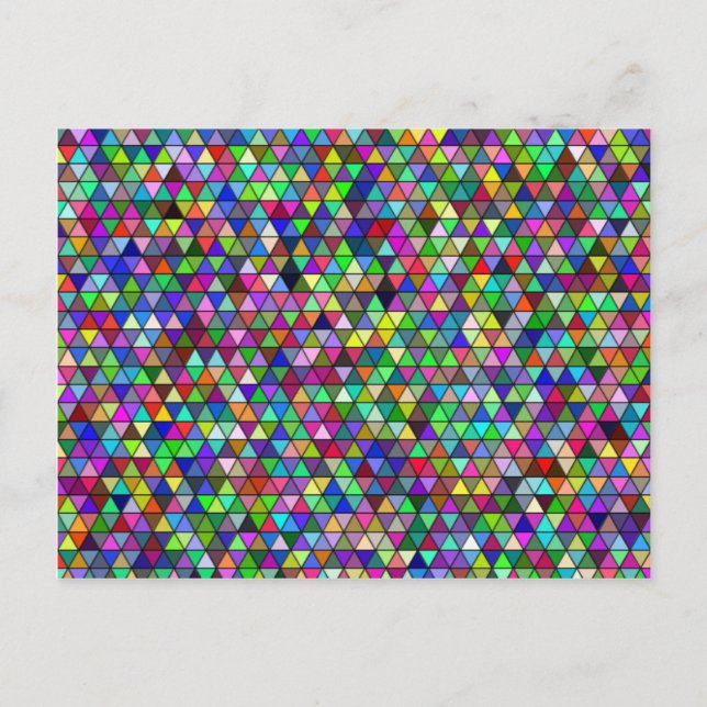 Packed Triangles Postcard (Front)