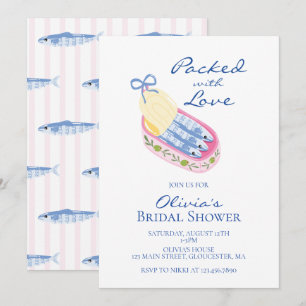 Packed with Love Sardines Bridal Shower Invitation