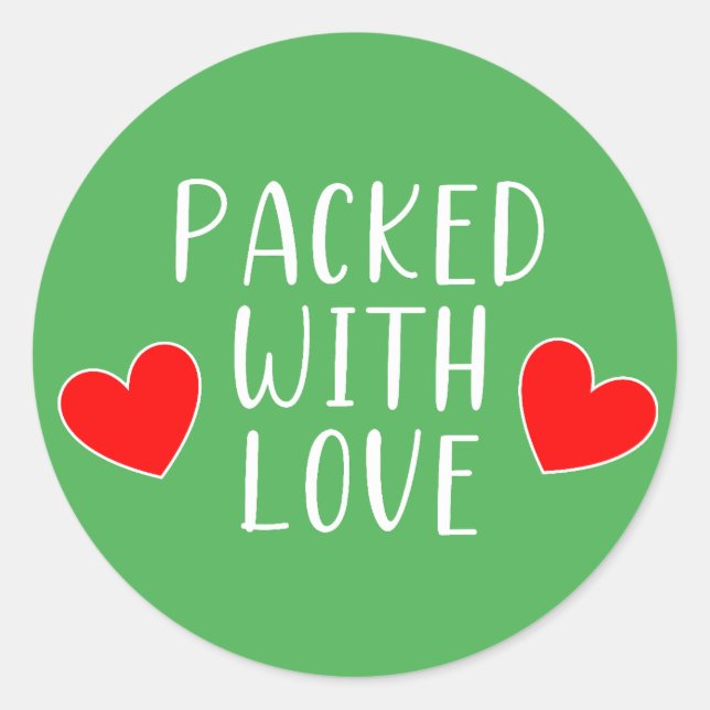 Packed with Love Sticker (Front)