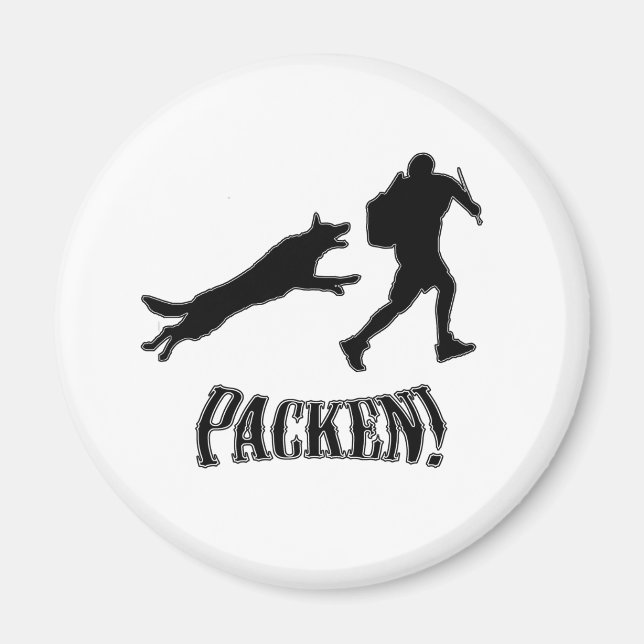 packen dog and decoy magnet (Front)