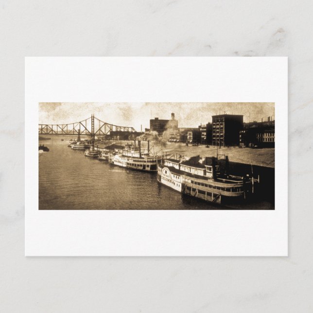 Packet Landing Monongahela River Vintage Postcard (Front)