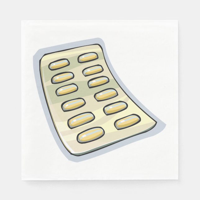 Packet Of Pills Napkin (Front)