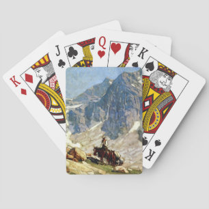“Packin’ In” Western Art by Edgar Payne Playing Cards