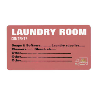 Packing Moving Organizing Labels -Laundry Room