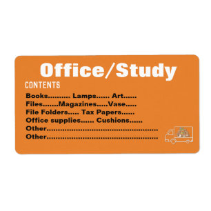 Packing Moving Organizing Labels - Office/Study