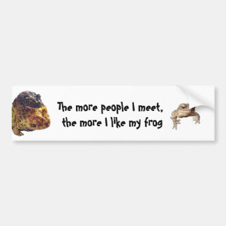 Pacman Frog Bumper Sticker