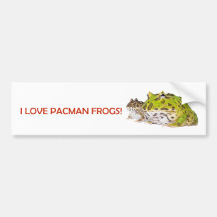 Pacman Frog Bumper Sticker
