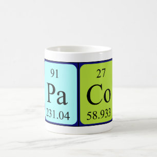 Paco periodic table name mug