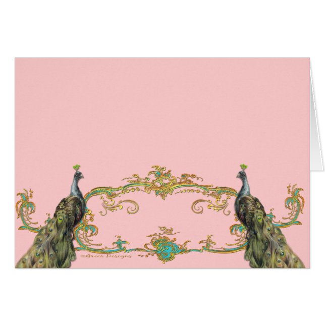 Pacock & Gold Filigree (Devant horizontal)