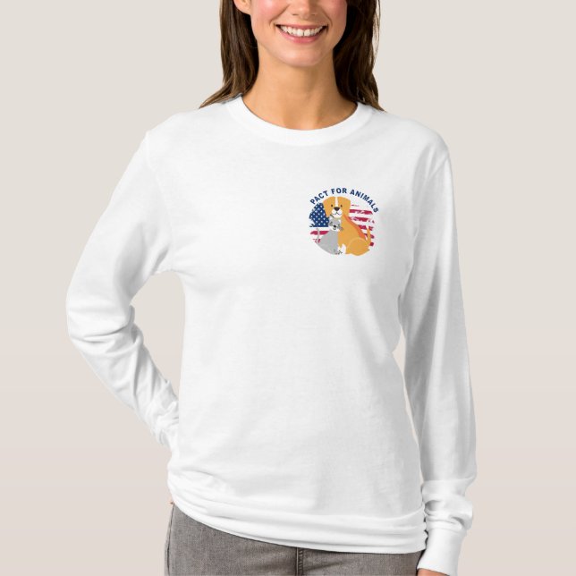 PACT for Animals Long Sleeve T-Shirt (Front)