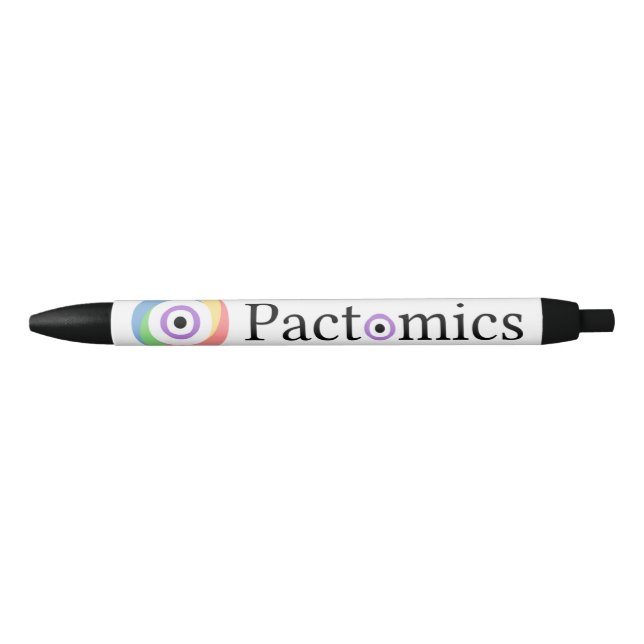 Pactomics. Know. Your. Colour.  Black Ink Pen (Front)