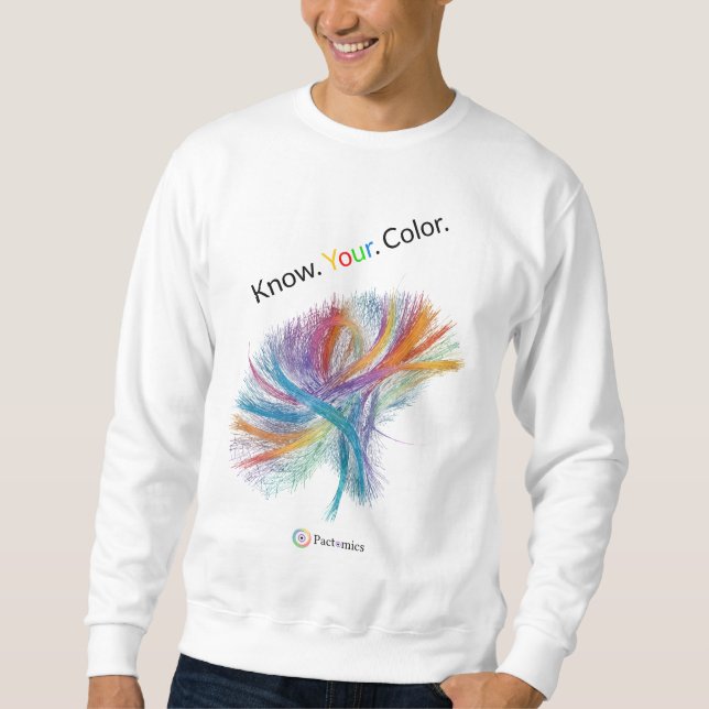 Pactomics. Know. Your. Colour.  Sweatshirt (Front)