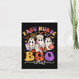 Pacu Boo Crew Costume Funny Nurse Ghost Halloween Card
