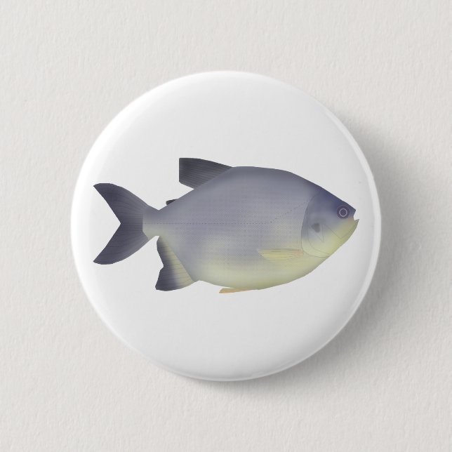 Pacu caranha  2 inch round button (Front)