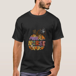 Pacu Nurse Pumpkin Stethoscope Ghost Halloween Spo T-Shirt
