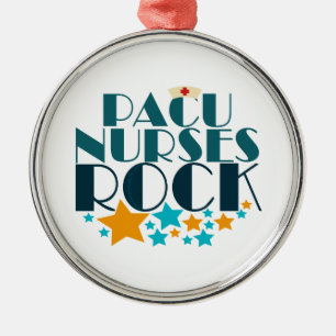 PACU Nurses Rock Metal Ornament