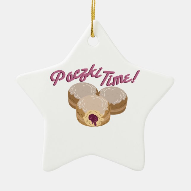Paczki Time! Ceramic Ornament (Front)