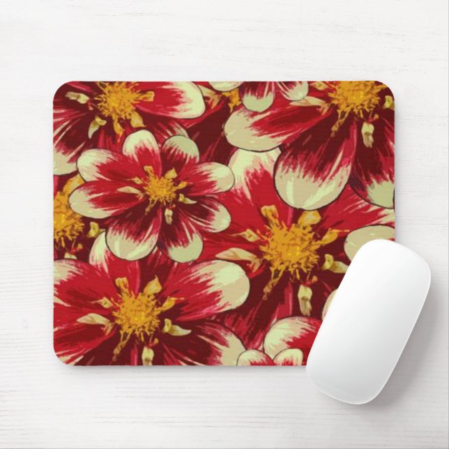 Pad à souris à fleurs ! Tapis de souris (Avec souris)