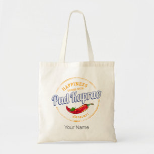 Pad Kaprao Chili Street Food Vintage Thailand Tote Bag