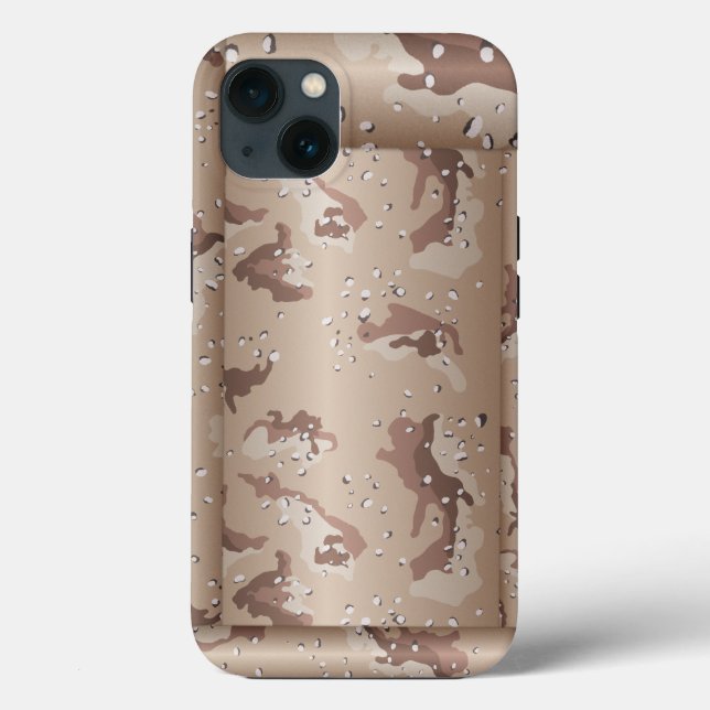 Padded Desert Camo Case-Mate iPhone Case (Back)