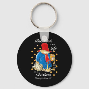 Paddington Bear Xmas Marmalade For Life Cute Merry Keychain