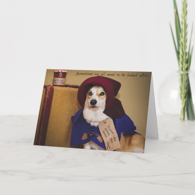 Paddington Corgi Carte Get Well (Devant)
