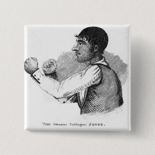 Paddington Tom Jones 2 Inch Square Button