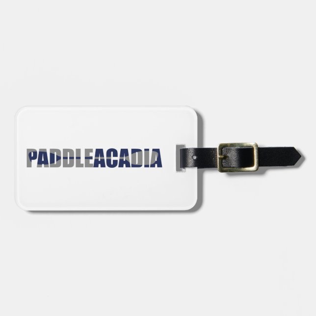 Paddle Acadia National Park Kayaking Maine Luggage Tag (Front Horizontal)