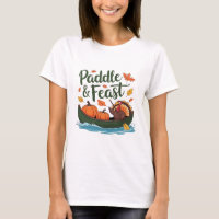 Paddle and Feast Funny Turkey Design