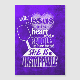 Paddle-ball féminin et carte Jesus Card