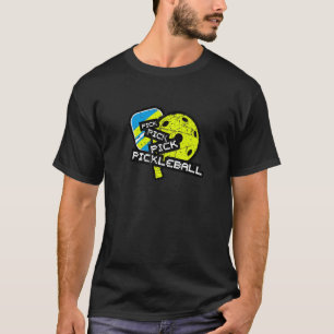 Paddle Ball Sporty Pick Pickleball Sports Player M T-Shirt