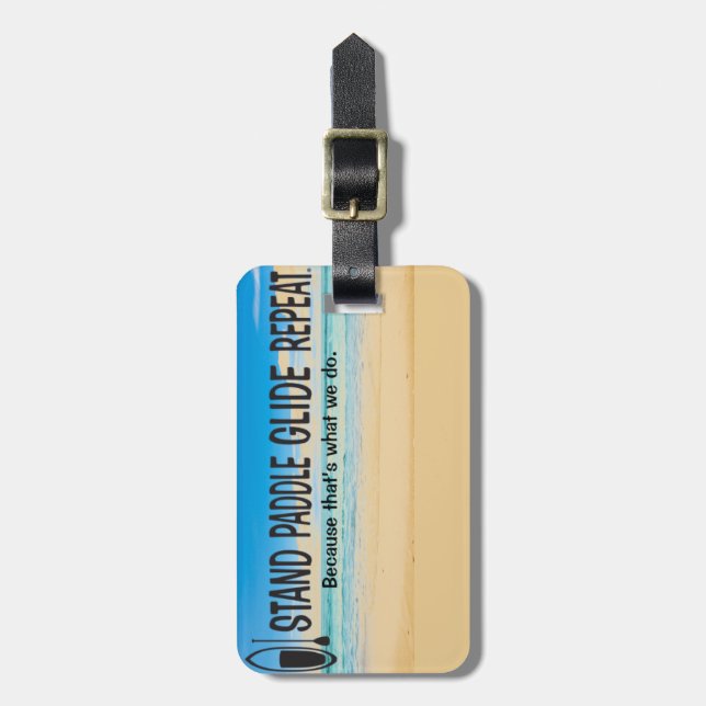 Paddle board luggage tag (Front Vertical)