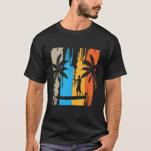 Paddle Board Retro Paddleboard Paddleboarding For  T-Shirt