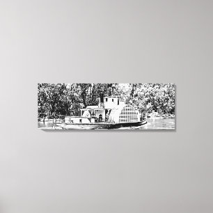 Paddle Boat on Murray River Victoria  Canvas Print