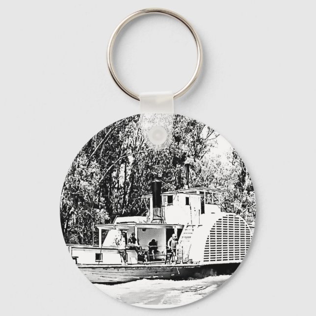 Paddle Boat on Murray River Victoria  Keychain (Front)