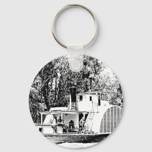 Paddle Boat on Murray River Victoria  Keychain