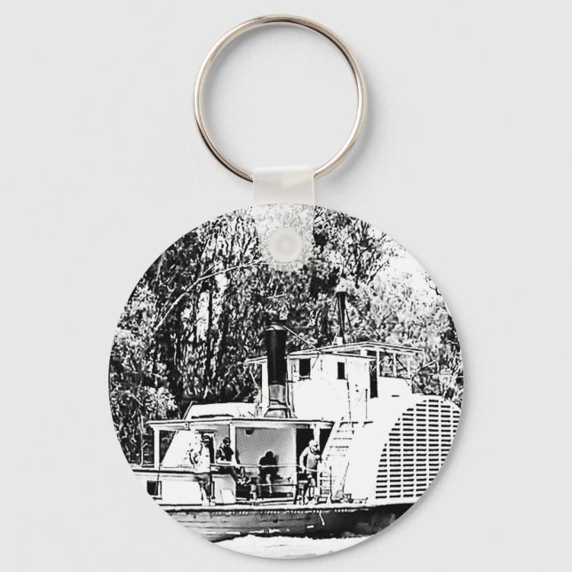 Paddle Boat on Murray River Victoria  Keychain (Front)