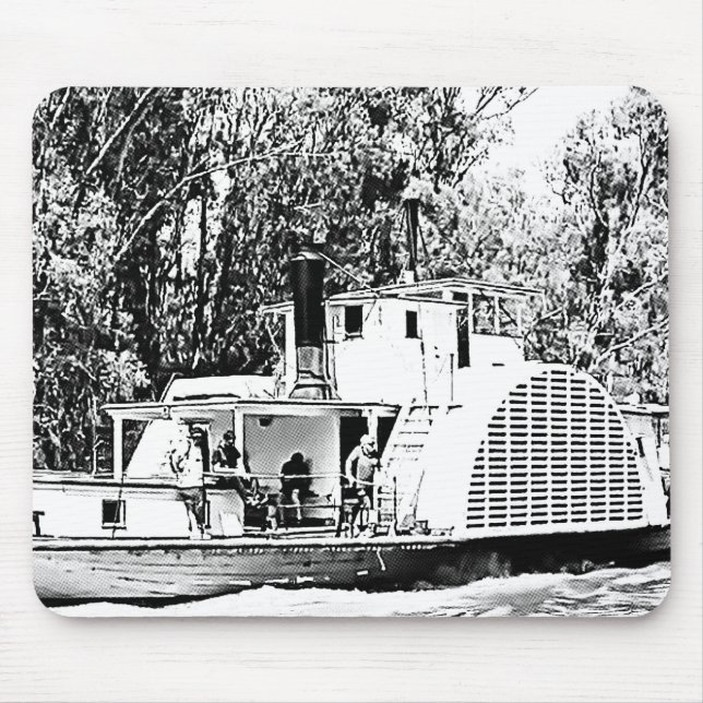 Paddle Boat on Murray River Victoria    Mouse Pad (Front)