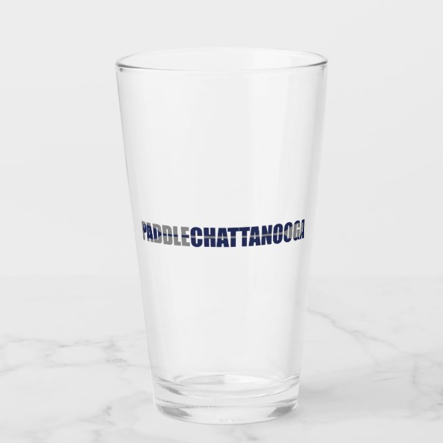 Paddle Chattanooga Tennessee Kayaking Glass (Front)